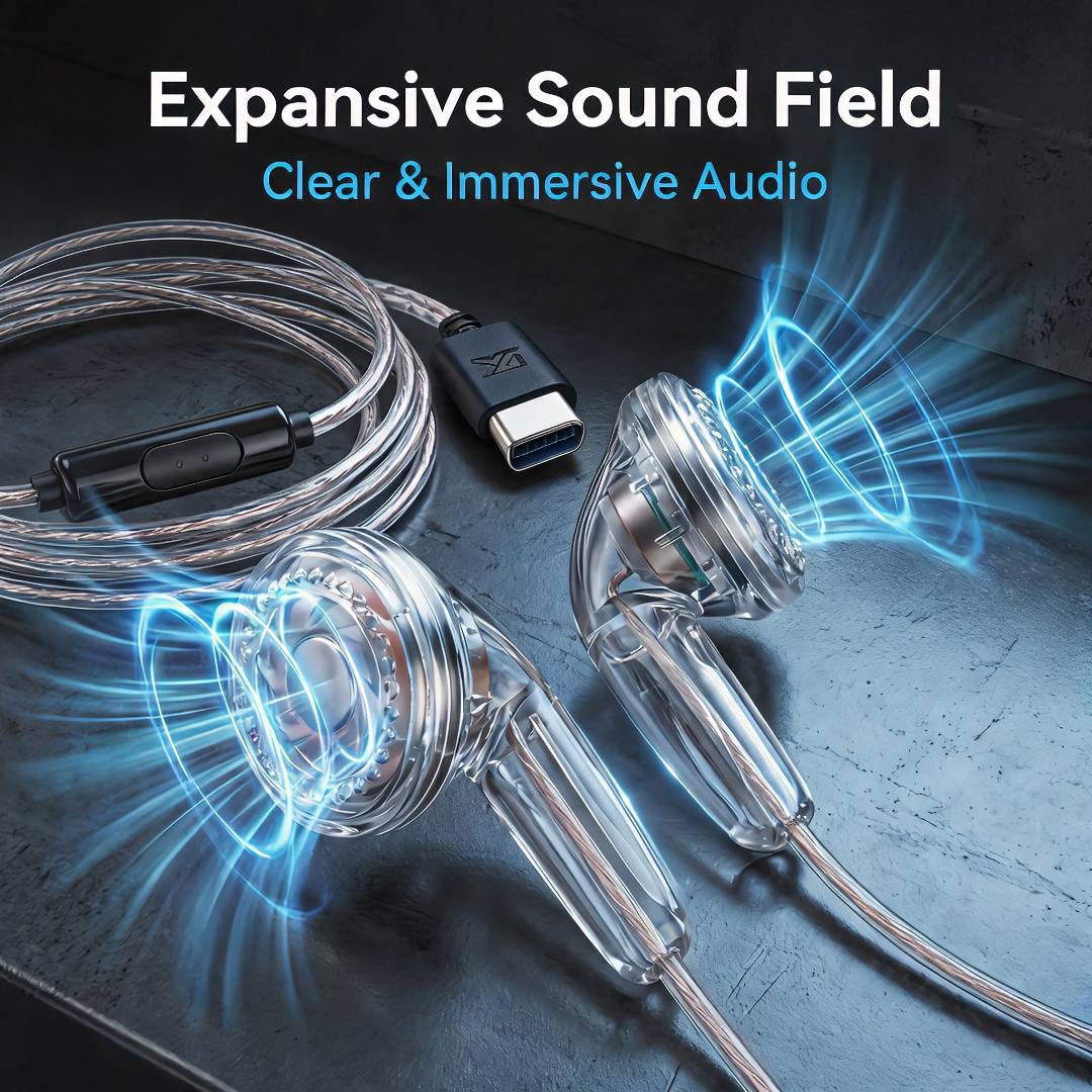 Type-C Wired Earbuds Retro Loo - Wired Earphone Mic avis et prix